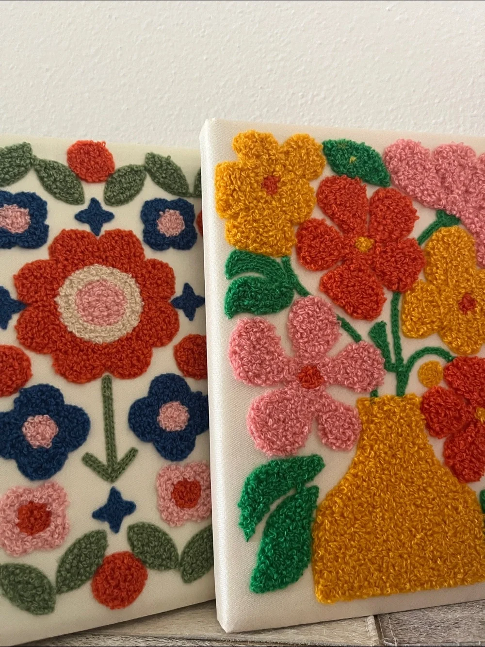 Floral Chenille Notebook Cover - Multicolor